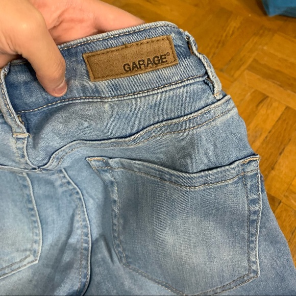 Garage High Waist Light Wash Skinny Jeans - Picture 9 of 9